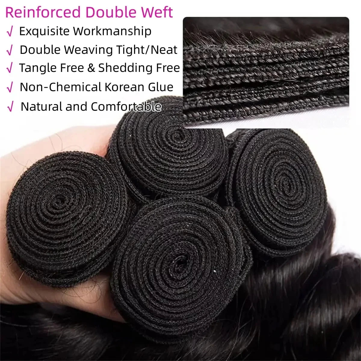 12A Brazilian Body Wave Bundles 100% Unprocessed Virgin Hair Body Wave 3 Bundles Human Hair Weave Bundles Deals Natural Black