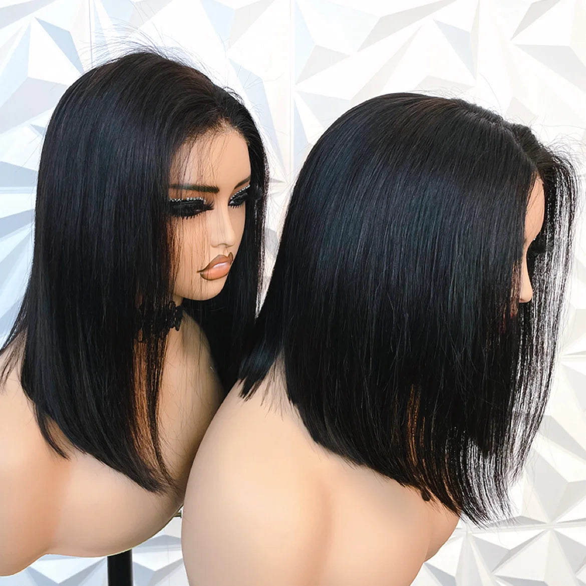 Bob Wig Human Hair Glueless Wigs Human Hair Pre Plucked BOB Wig Human Hair 13X4 Human Hair Lace Frontal Wig Straight Lace Front