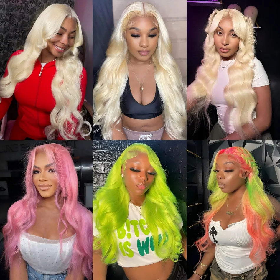613 Blonde Wig Body Wave Wigs Human Hair 13x6 Hd Lace Frontal Wig Transparent Lace 250 Density 13x4 Lace Front Human Hair Wig