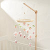 Baby Crib Mobile Bed Bell Rattle Toys Wooden Crochet Stars Pendant Bed Bell Toys Newborn Comfort Crib Bracket Hanging Toys Gifts