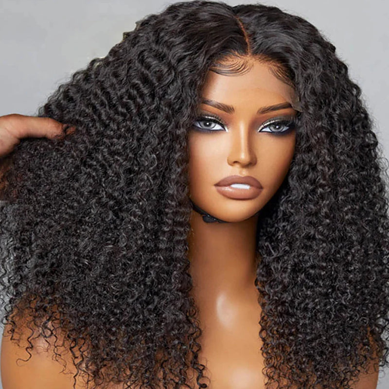 13x4 Short Bob Wig Jerry Curly Bob Wigs Deep Curly Wigs Human Hair Natural Black Pre Plucked Lace Frontal Wig Pixie Curly Wig