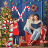 90cm Inflatable Christmas Candy Cane Balloon Walking Sticks 2023 Xmas Decoration for Home 2024 New Year Party Supplies Kids Gift