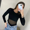 Summer Women T Shirt Girls T-Shirt Woman Clothes Long Sleeve Tops Spring Black Slim Tshirt Female Crop Top Tee Sexy Skinny Y2k