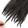 24 inch Kinky Afro Springy Braiding Crochet Hair 18” Marley Kinky Crochet Braids Hair Soft Afro Kinky Twist Crochet Braid Hair