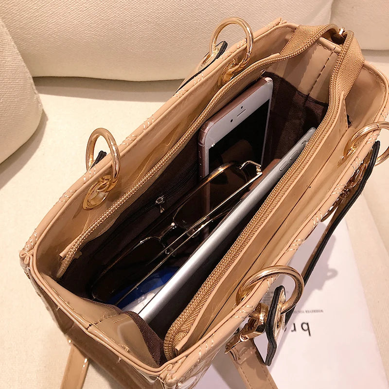 Diamond Stripe Women Handbag Female Luxury Designer Crossbody Bag High Quality Leather Shoulder Bag Clutch Purse Brand Tote Bags