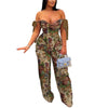 CM.YAYA Oil Painting Printed Women's Set Lace Up Back Crop Top and Pants Suit 2024 Fall Winter Two 2 Piece Sets Outfit Tracksuit