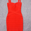 Quality Fuchsia Red Bandage Dress 2023 For Girl SweetHeart Mini Pencil Slim Dress Bodycon XL Purple Black White Party Vestidos