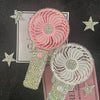 1pc AB/Clear Mixed Crystal Summer Hand Fan,Bling Sparkle Stunning Girls' Photography Party Accessoriess