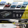 E-ACE Solar Power TPMS Car Tire Pressure Alarm Monitor System Auto Security Alarm Systems Tyre Pressure Temperature Warning