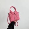 PU Square Compact Shoulder and Crossbody Bags Zipper Unique Design High Quality Hand Bags for Women 2025 Designer Style Bolso