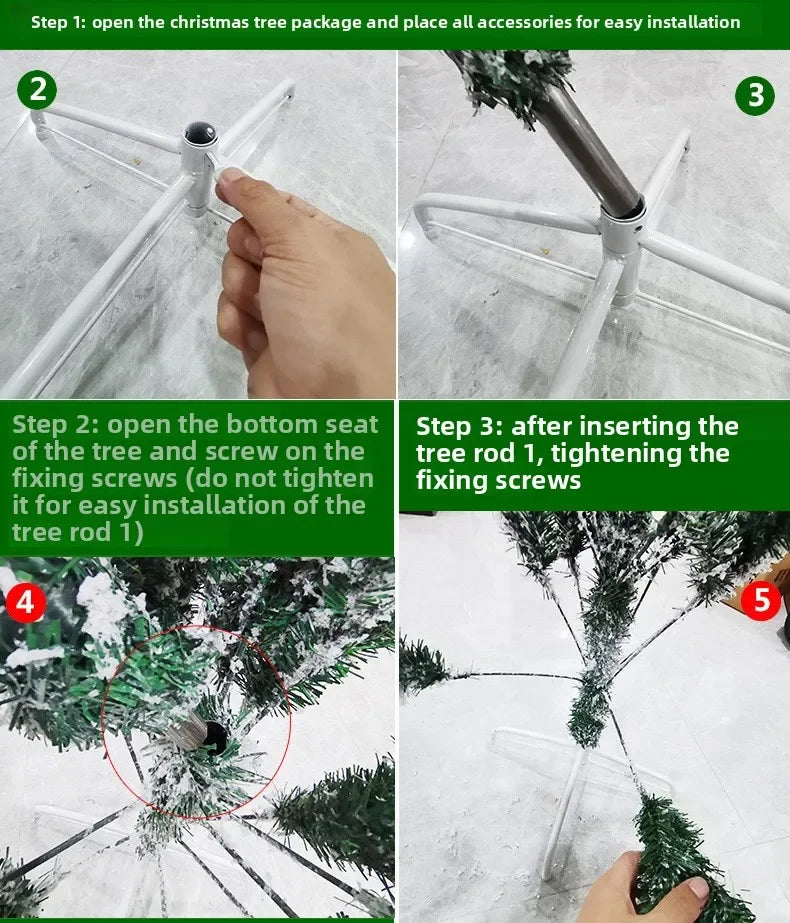 Snowy Flocked Christmas Tree PVC Realistic Frosted Pine with Artificial Snow Perfect for Store Window Displays Holiday Decor