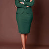 BWQ Women's Set Full Sleeve Button Blazer + Skirts Suit 2025 Winter Casual Streetwear Two 2 Piece Set Africa OL Work Outfits