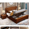 European Luxury Soft Bedroom Set Modern High End Storage Queen Bedroom Set Wood Cool Apartment Meuble De Chambre Furniture
