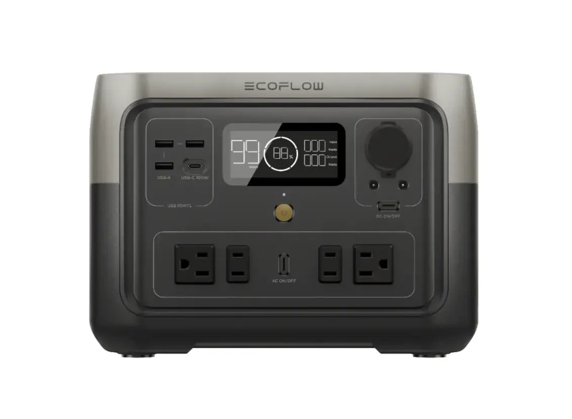 ECOFLOW Portable Power Station RIVER 2 Max, 499Wh/512Wh LiFePO4 Battery/ 1 Hour Fast Charging, Up To 1000W Output