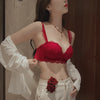 Small Breasts Gathered Women's Underwear Flat Chest Collection Side Breast Anti-sagging No Steel Ring Embossed Women's Bra