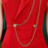 C8604 Foreign Trade Women's Fashionable Sexy Chain Collar Wide Leg African Jumpsuit Casual Style Long Dress For Ladies