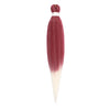 Pre-stretched Braids Synthetic Hair Professional Itch Free Hot Water Setting Fiber 30'' Ombre Yaki Texture Braid Hair Extensions