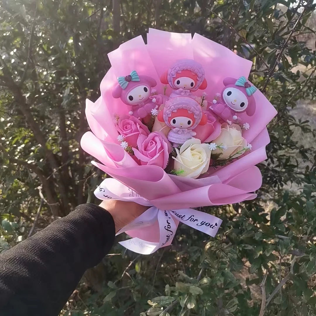 Party Anime Sitting Bear Minnie Mickey Cartoon Hand Office BouquetKids Birthday Valentine's Day Halloween Hallowmas Gift