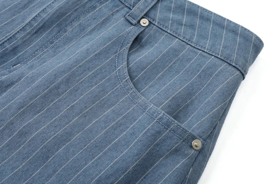 AS 2025 pinstripe denim skirt fashion woman clothes lady wear