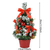 20/29cm Mini Christmas Tree Desktop Ornaments Artificial Plants Pine Needle Tree With Xmas Balls New Year Party Home Decor Gifts