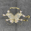 YOUR BUMP CURVE Sexy Woman Crystal Chain Butterfly Embroidery Sleeveless Backless Adjustable Ultra Short Top Music Prom