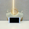 Luxurious Design Sparkling Banquet Clutch Bag Fashion Pearl inlay Wedding Handbag Lady Chain Shoulder Bag New Clutch Purse
