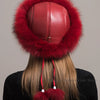 Hot Sale 100% natural Fox Fur Hat Women Cap Thick Fur Cap Winter Warm Hat Female Fashion For Women Hat With Earmuffs Hat