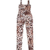 Leosoxs Sexy Jumpsuit Women Sleeveless 2025 Sexy Trend Leopard Print Sleeveless Street Fit Stretch Activity Workout Overalls