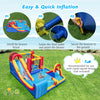 Inflatable Water Slide Giant Kids Water Park w/ Double Slides without Blower