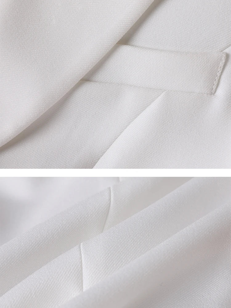 New Spring Autumn Green White Women Slim Blazer Long Sleeve Single Breasted Office Ladies Business Work Wear Formal Jacket Coat