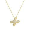 Cubic Zirconia Gold Plated  Bubble Alphabet Letter Necklace Monogram Necklace Balloon Initial Necklace Gifts for Women Girls