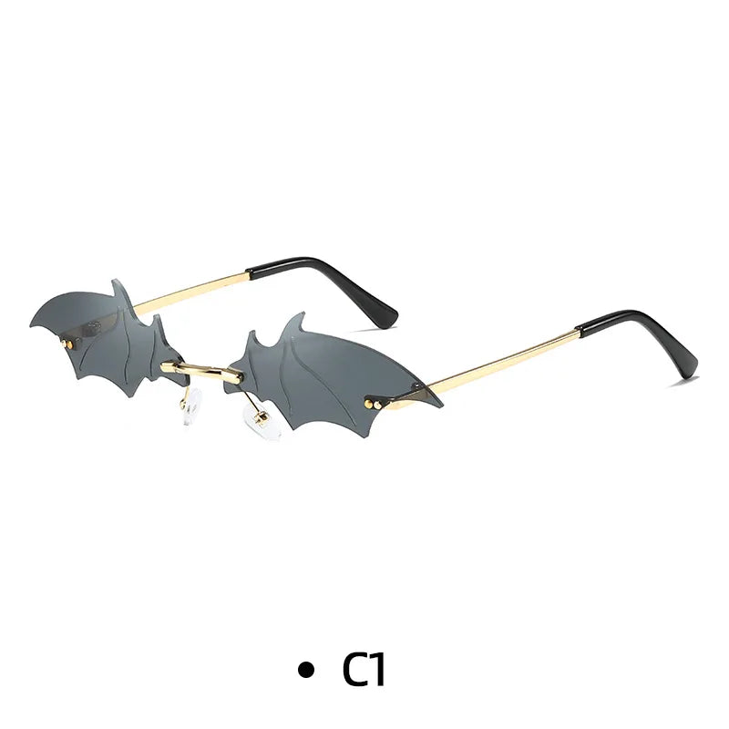 Rimless Sunglasses Women Luxury Brand Rhinestone Sun Glasses Ladies Cute Heart Shape Punk Party Eyewear очки від сонця женские