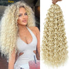 Beach Curl Crochet Hair Gogo Curl Crochet Hair 18 Inch Ombre Brown Blonde Bug Ginger T30 Synthetic Deep Wave Twist Crochet Braid