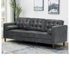 Queen Size Upholstered Platform Bed Velvet Fabric Big Headboard Wooden Frame Bedroom Storage Slat Support No Box Spring Needed