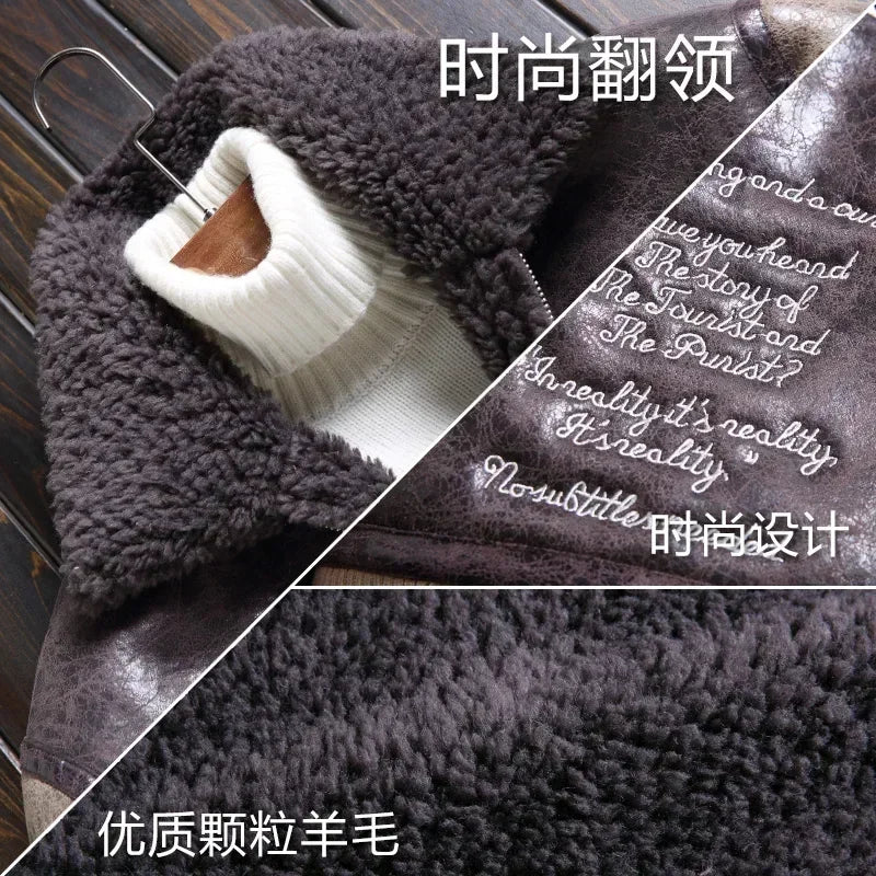 Sheep Fleece Coat for Men 2024 Fur Clothing Male Particle Wool Thick Lamb Fur Jacket Men's Winter Coats and Jackets Casaco FCY