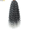 Beach Curl Crochet Hair Gogo Curl Crochet Hair 18 Inch Ombre Brown Blonde Bug Ginger T30 Synthetic Deep Wave Twist Crochet Braid