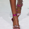 2024 Luxury Rhinestone Pointed Sandals Prom Super High Heel Sandals Slim Heel Dress Show Sandals Oversized 34-43 Women's Shoes