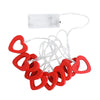 10 LED Love Heart String Lights Valentine's Day Decoration Garland Led Fairy Lights Wedding Birthday Party Decor Supplies Props