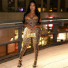 Joskaa Leopard Print Jumpsuits Women Hipster Sexy Spaghetti Strap Sleeveless Body-Shaping Rompers 2025 Party Clubwear Streetwear