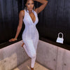 Weird Puss Ruffles Stretch Jumpsuit Women Casual Tight Fitness Activity Sleeveless Low-Neck Solid Skinny Sporty Workout Overalls