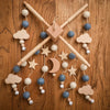 Crib Mobile Bed Bell Wooden Baby Rattles Soft Felt Cartoon Animal Bed Bell Newborn Music Box Hanging Toy Crib Bracket Baby Gifts
