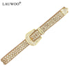 belt Diamond Rhinestone Belts Fashion Luxury Crystal Studded Pin Buckle Belt Belts for Women Jeans Decoration Beautiful