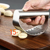 WORTHBUY Manual Stainless Steel Garlic Press, Garlic Chopped Ginger Crusher For Fruit Vegetable Tools Kitchen Accessories