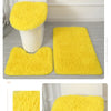 3PCS/set Solid Color Home Carpets Toilet Lid Cover Rugs Kit Non-slip Foot Mat for Bathroom Floor Bath Rug Foot Mat