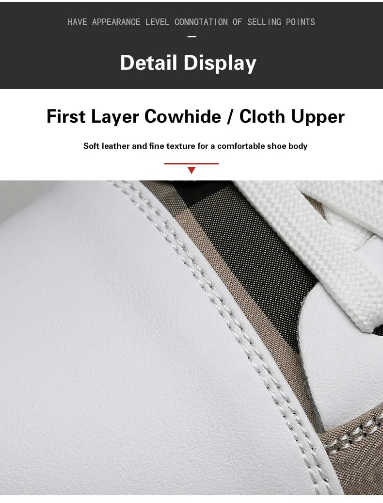 2022 New Fashion Mens Breathable Skateboard Shoes Men Fashion Sneakers High Quality Trainers Shoes Casual Genuine Leather Shoes