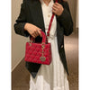 Red Love Patent Leather Bright Surface Handbag High-end Design Sense Wedding Bag Women's New Fashion All-matching Crossbody Bag