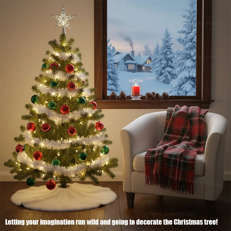 55CM Detachable Christmas Trees, New Year Christmas Tree Decorations, Artificial PVC Home Party Garden Decoration Xmas Tree