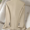 High Quality Long Sleeve Female Blazer Women Blue Coffee Khaki Single Button Slim Jacket Ladies Business Work Wear Formal Coat