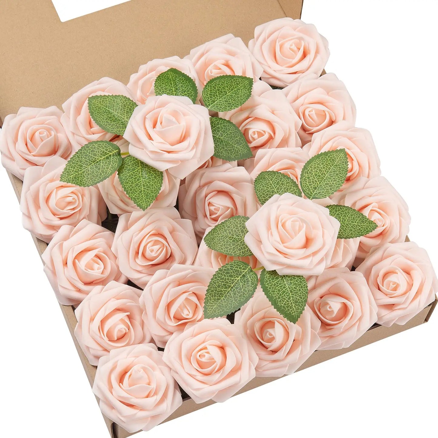 50-200PCS Artificial Roses Flowers Foam Flowers with Stems Fake Roses for DIY Wedding Bouquets Centerpieces Valentine's Day