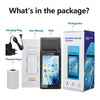Handheld POS Receipt Printer for Android 8.1 1D 2D QR Barcode Scanner PDA Terminal Support 3G WiFi Touchscreen 58mm Width